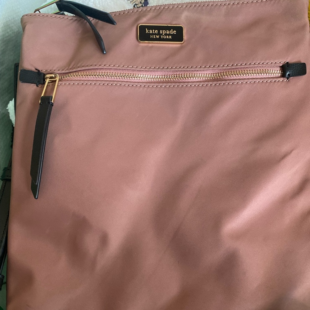 Kate Spade New York Dawn Sparrow Blush Nylon Adjustable Crossbody